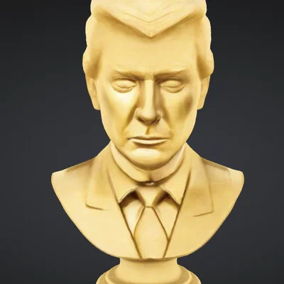 Mô hình tượng bán thân Donald Trump V2 độc đáo để in 3D
