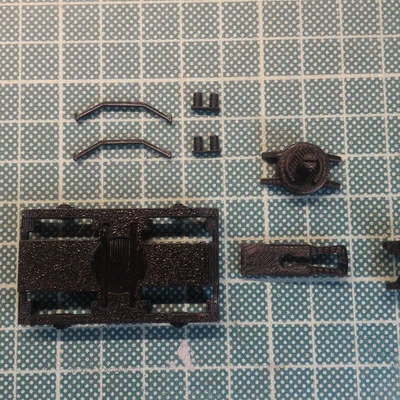 Bộ khung gầm bogie cho mô hình tàu hỏa tỷ lệ H0 1:87