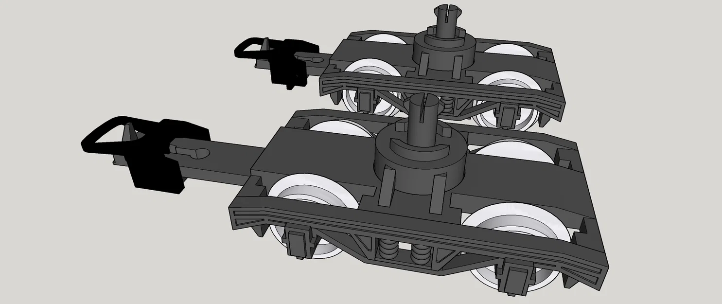 Bộ khung gầm bogie cho mô hình tàu hỏa tỷ lệ H0 1:87 - Image 10
