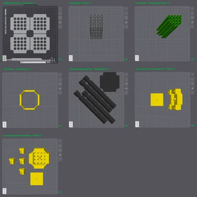 Mô hình Thanh nhiên liệu Uranium (Uranium Fuel Rod) từ Satisfactory