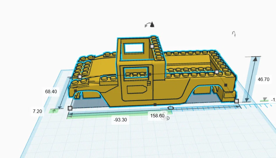 Mô hình Hummer H1 Pickup in 3D tương thích với LEGO siêu chất - Image 2