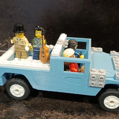 Mô hình Hummer H1 Pickup in 3D tương thích với LEGO siêu chất