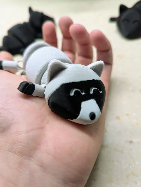 Gấu trúc khớp nối đáng yêu (Cute Articulated Racoons) - Image 3