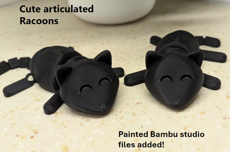 Gấu trúc khớp nối đáng yêu (Cute Articulated Racoons) - Image 5