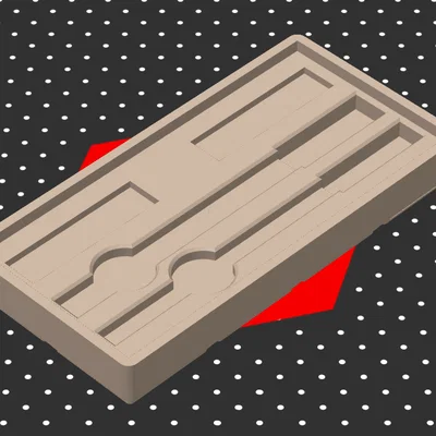 Khay đựng dao Xacto hệ Gridfinity