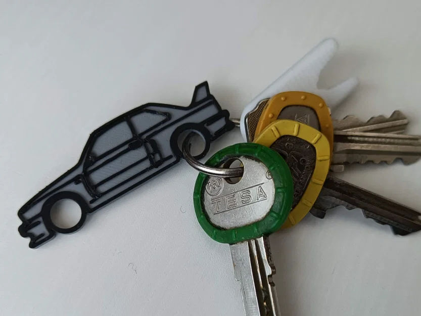 Móc khóa BMW M3 E30 – Phụ kiện in 3D dành cho người đam mê xe - Image 1