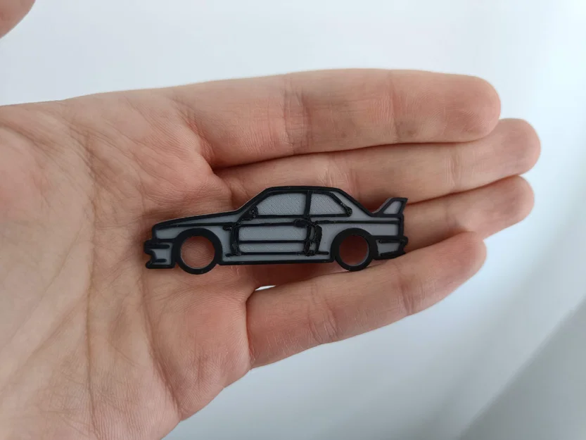 Móc khóa BMW M3 E30 – Phụ kiện in 3D dành cho người đam mê xe - Image 2