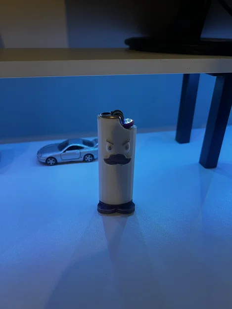 Vỏ bọc bật lửa Bic hình Mr. Mustache độc đáo - File in 3D - Image 1