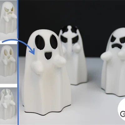 Ghosties - Bộ ma gia đình - In Dual Color cho máy Single Extruder