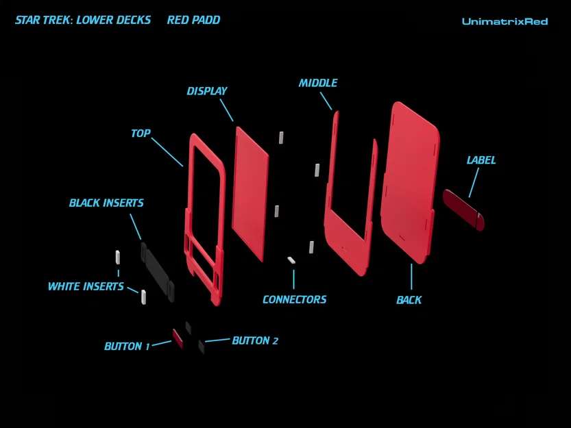 Mô hình PADD màu đỏ từ Star Trek: Lower Decks - Image 2
