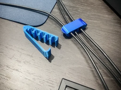 Bộ kẹp sắp xếp và cố định dây cáp 3D tiện lợi cho bàn làm việc - Image 1