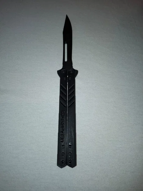 Mô hình dao bướm Butterfly Knife 3D - Đạo cụ tập luyện an toàn - Image 1