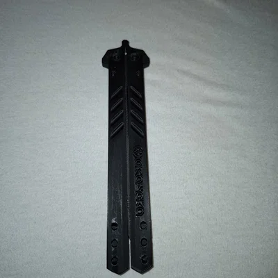 Mô hình dao bướm Butterfly Knife 3D - Đạo cụ tập luyện an toàn
