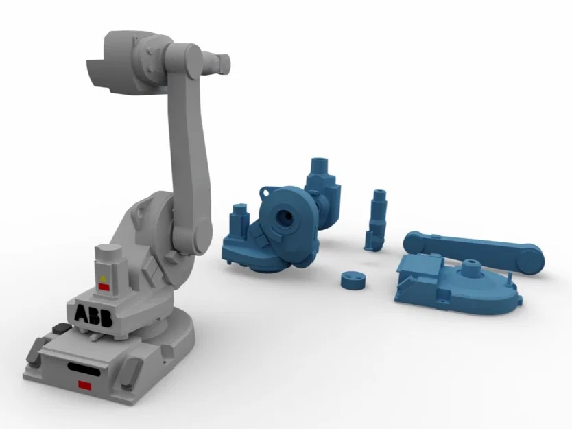 Mô hình robot công nghiệp ABB IRB 1600 in 3D chi tiết - Image 1