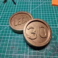 Đồng xu mô hình Lego tỷ lệ 10:1 in 3D trang trí độc đáo - Thumbnail 1