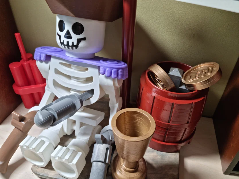 Đồng xu mô hình Lego tỷ lệ 10:1 in 3D trang trí độc đáo - Image 2