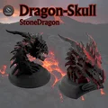 Mô hình hộp sọ Rồng Đá (Stone Dragon) kèm chân đế - Thumbnail 2