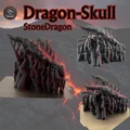 Mô hình hộp sọ Rồng Đá (Stone Dragon) kèm chân đế - Thumbnail 6