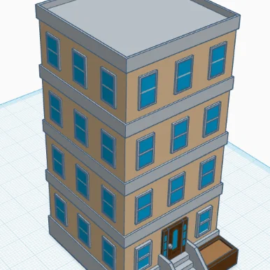Bộ mô hình tòa nhà chung cư (Apartment Buildings) in 3D