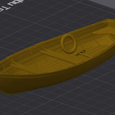 Mô hình thuyền cứu hộ Boat Fixed - Đã sửa lỗi, sẵn sàng in 3D