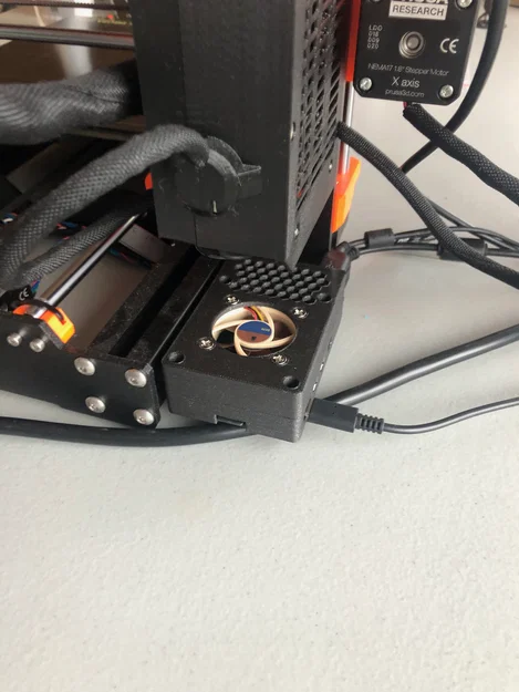 Case Raspberry Pi 4 gắn khung 3030 cho Prusa MK4/MK3 kèm quạt Noctua 40mm - Image 1