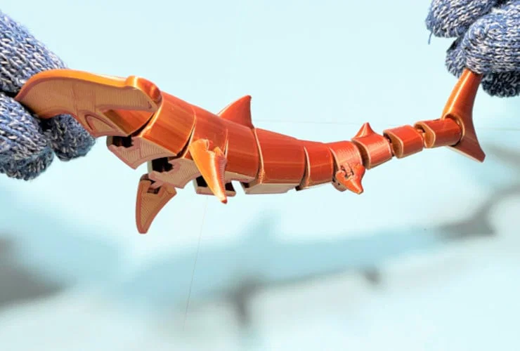 Mô hình cá mập đầu búa Flexi (In nguyên khối) - Image 6