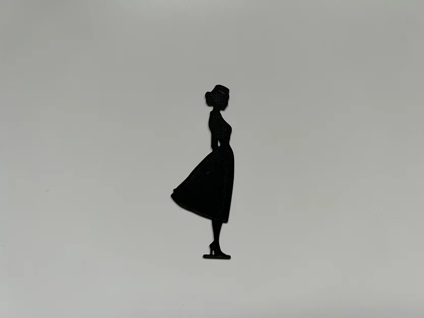 Mẫu in 3D tranh treo tường hình dáng phụ nữ nghệ thuật (Woman Wall Art) - Image 1