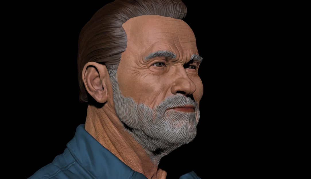 Mô hình tượng bán thân Arnold Schwarzenegger (Luke Brunner) từ FUBAR - Image 8
