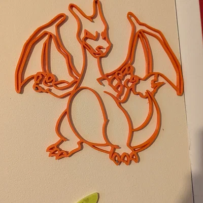 Mô hình trang trí tường Pokemon Charizard 3D độc đáo