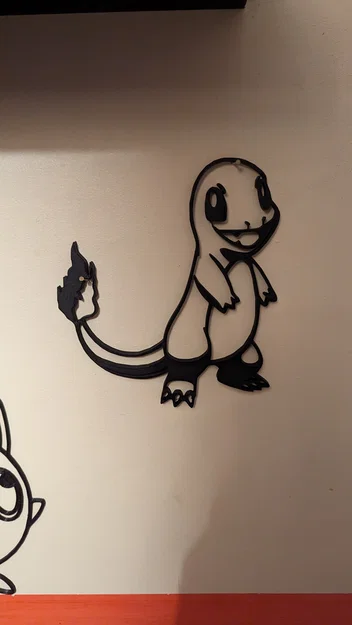 Mô hình Charmander trang trí tường độc đáo cho người yêu Pokémon - Image 1