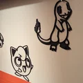 Mô hình Charmander trang trí tường độc đáo cho người yêu Pokémon - Thumbnail 3