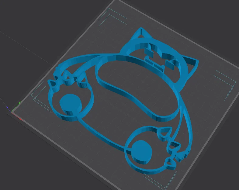 Mô hình trang trí tường Pokemon Snorlax 3D - Độc đáo, dễ in - Image 3