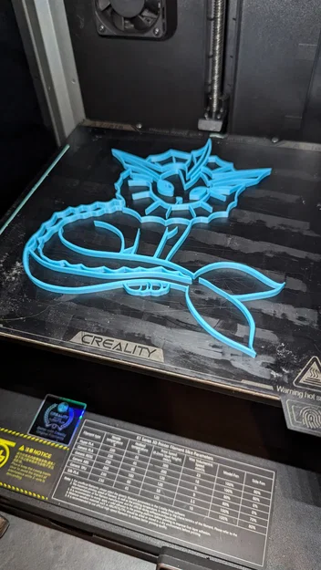 Mô hình trang trí tường Pokemon Vaporeon in 3D siêu đẹp - Image 2