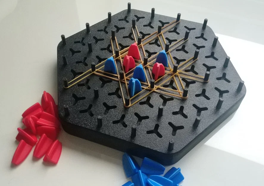 Board game Rubber Band Triangle (Trò chơi tam giác dây thun) - Image 1