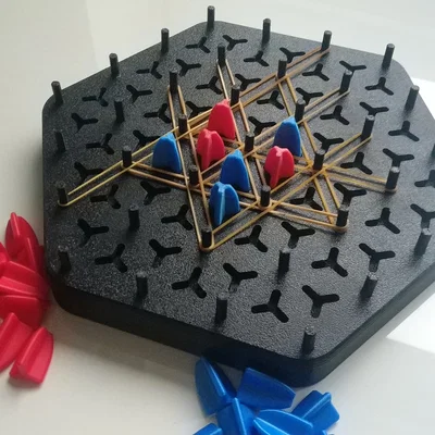Board game Rubber Band Triangle (Trò chơi tam giác dây thun)