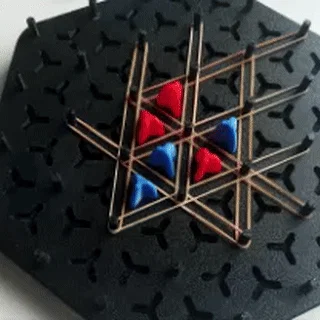 Board game Rubber Band Triangle (Trò chơi tam giác dây thun)