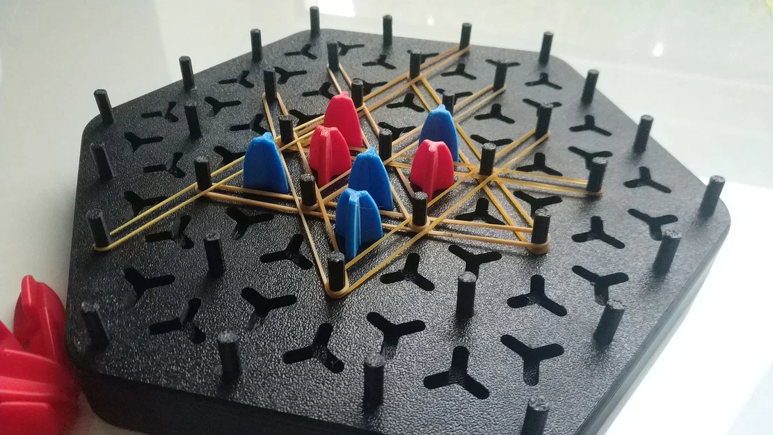 Board game Rubber Band Triangle (Trò chơi tam giác dây thun) - Image 4