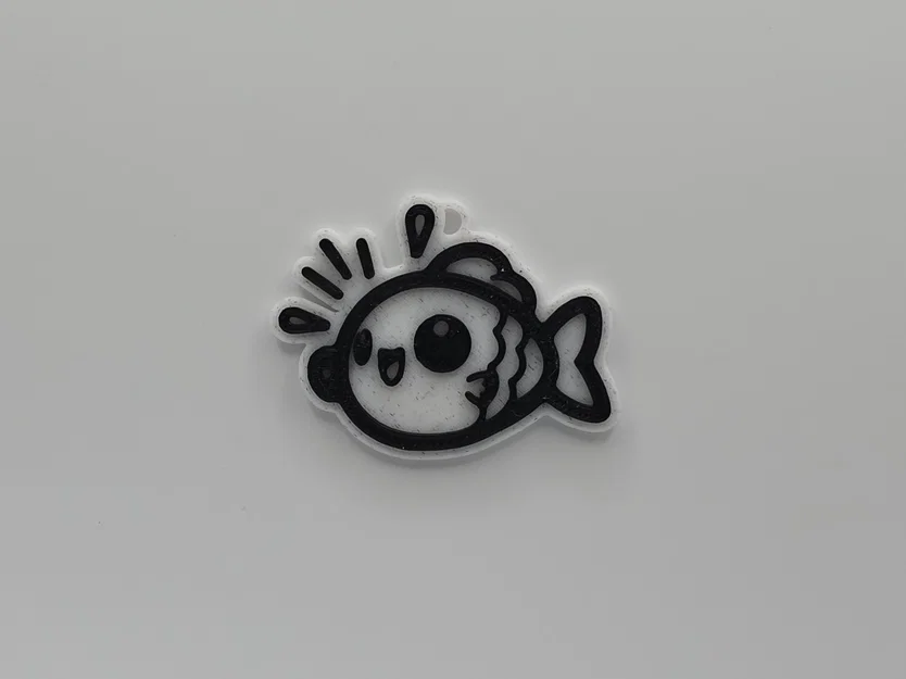 Móc khóa cá dễ thương - Mô hình in 3D đơn giản, đáng yêu - Image 1