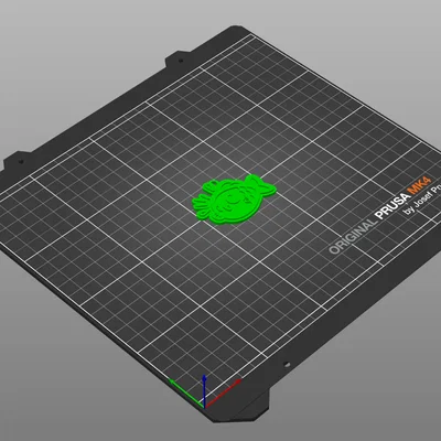 Móc khóa cá dễ thương - Mô hình in 3D đơn giản, đáng yêu