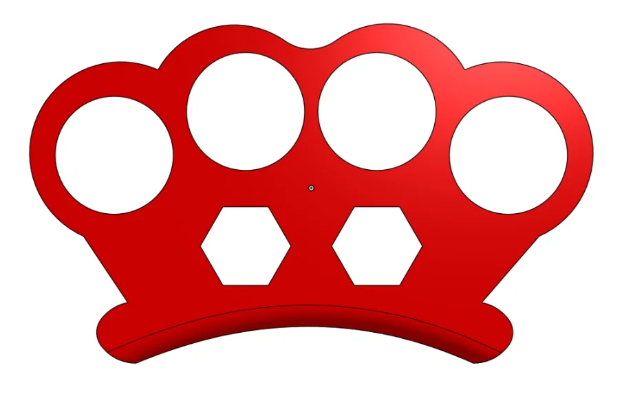 Mẫu in 3D Knuckle Dusters (Tay đấm gấu) thiết kế công thái học - Image 2
