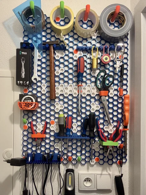 Giá treo thước cuộn 5m dành cho hệ bảng treo tường HSW - Image 2