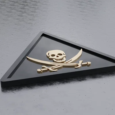 Bộ Đế lót ly Hải tặc (Pirate Coaster) - Phụ kiện trang trí độc đáo