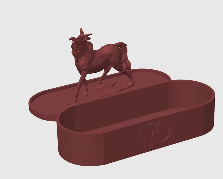 Hộp Đựng Trang Sức Hình Ngựa 3D Độc Đáo - Image 3