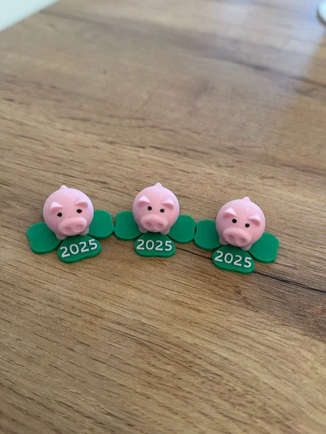 Mô hình chú heo may mắn 2025 - File in 3D trang trí đẹp mắt - Image 1