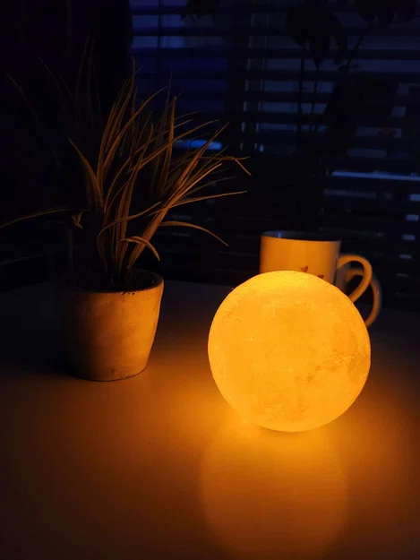 Đèn Mặt Trăng NASA kèm giá để nến Tealight - Image 4