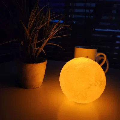Đèn Mặt Trăng NASA kèm giá để nến Tealight