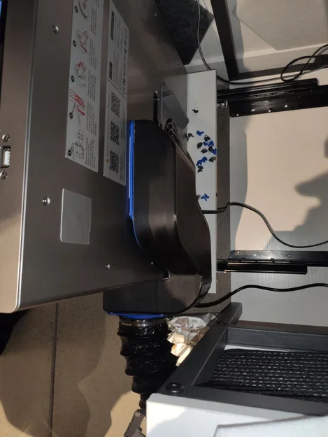 Bộ chuyển đổi quạt 120mm và ống thông gió hông cho Qidi Plus 4 - Image 2