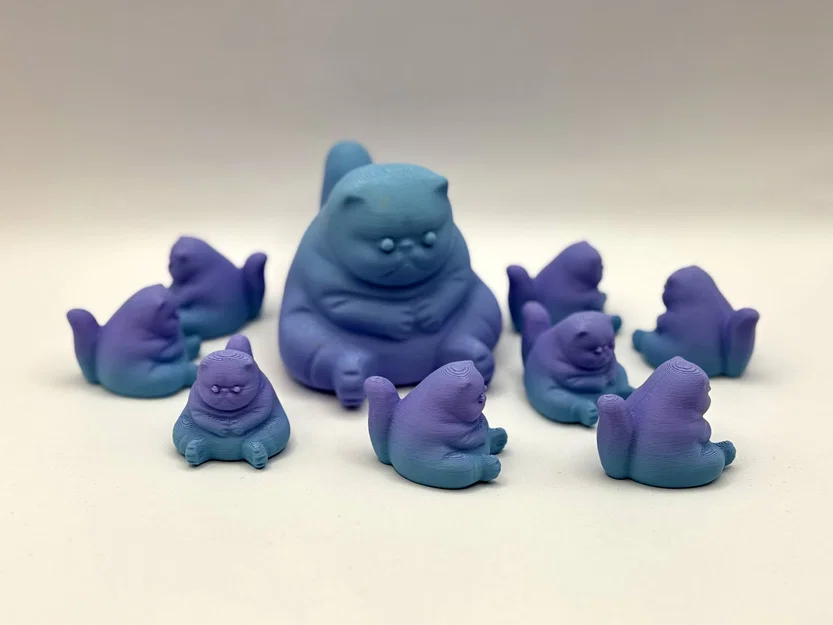 Mô hình chú mèo béo Fat Kitty đáng yêu dùng trang trí - Image 1