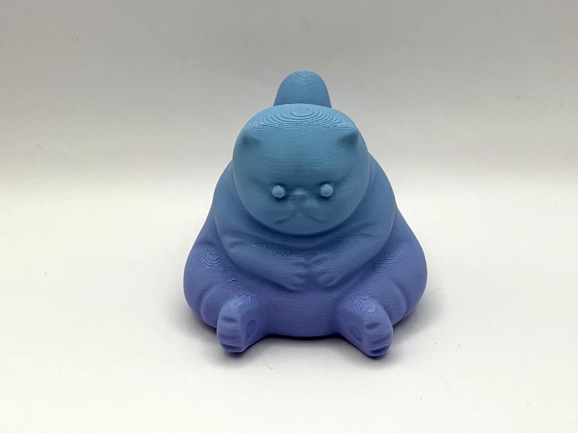 Mô hình chú mèo béo Fat Kitty đáng yêu dùng trang trí - Image 2