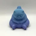 Mô hình chú mèo béo Fat Kitty đáng yêu dùng trang trí - Thumbnail 2